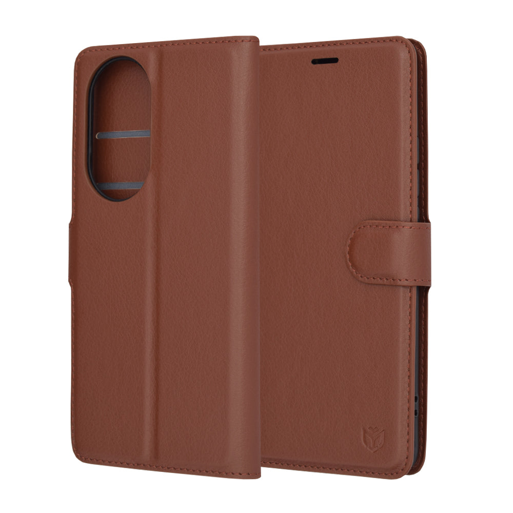 Techsuit - Leather Folio - Oppo Reno10 / Reno10 Pro - Brown