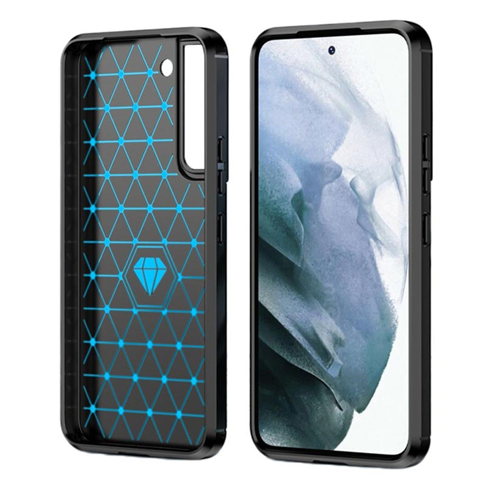 Techsuit - Carbon Silicone - Galaxy S22 Plus - Black