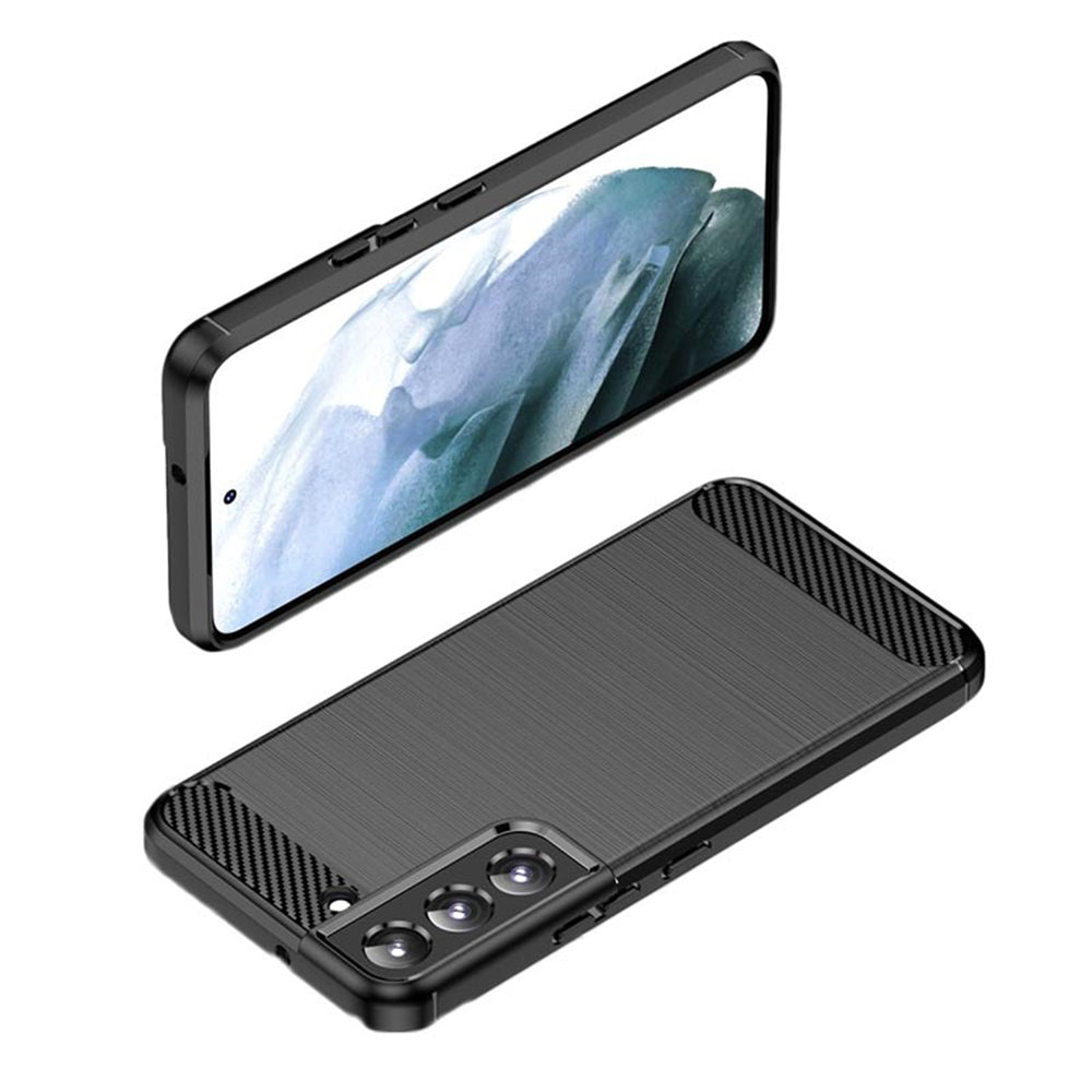 Techsuit - Carbon Silicone - Galaxy S22 Plus - Black