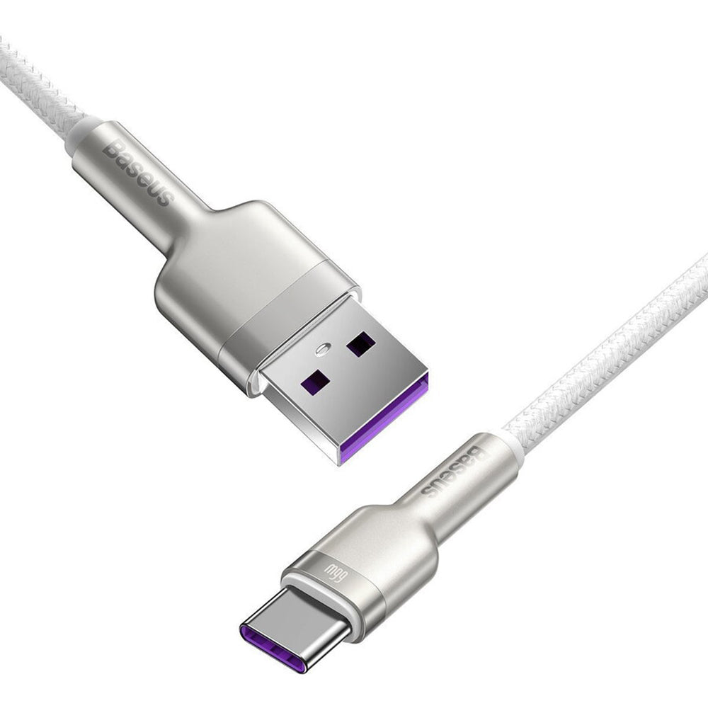 Baseus - Data Cable Cafule Series Metal (CAKF000202) - USB to Type-C 66W, 2m - White
