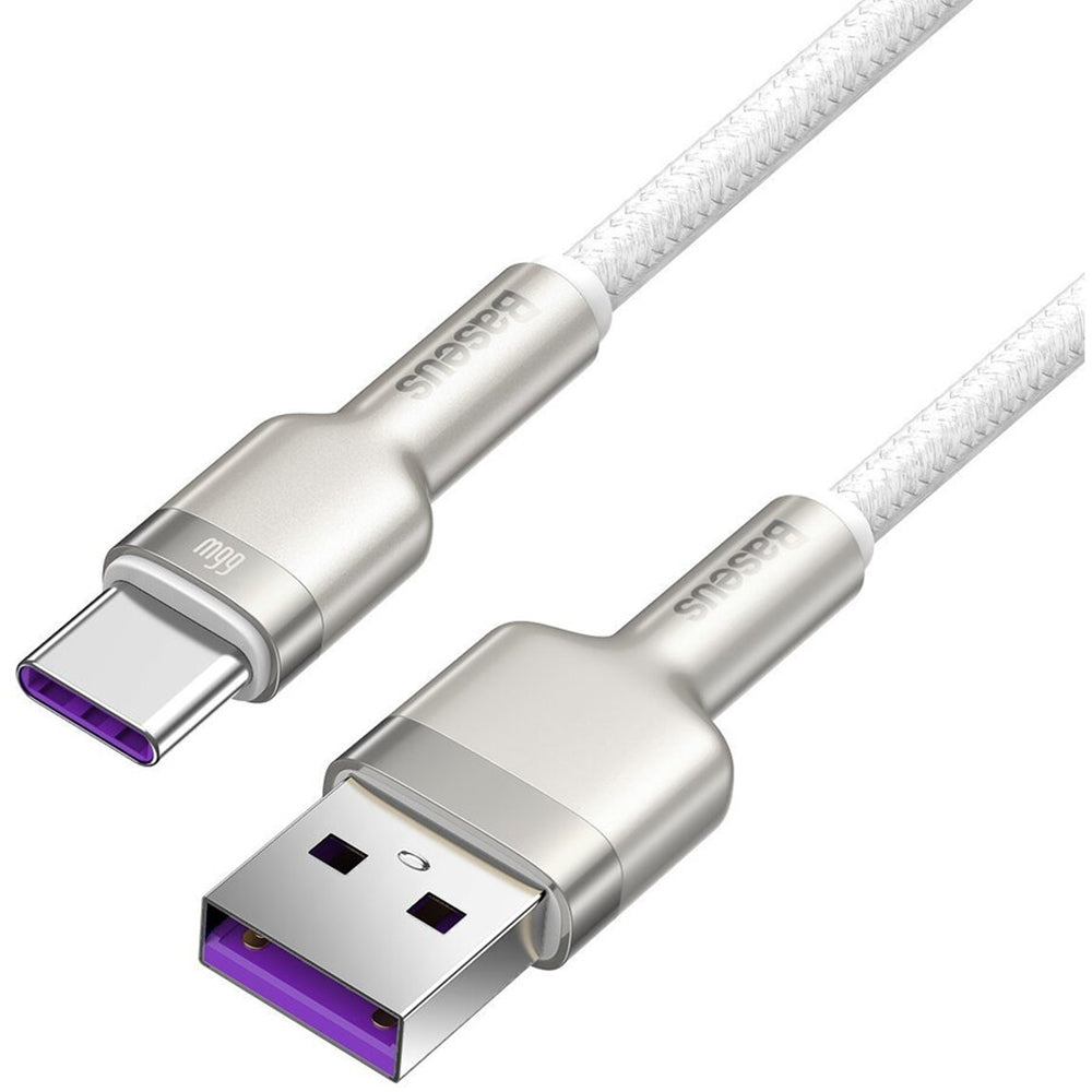 Baseus - Data Cable Cafule Series Metal (CAKF000202) - USB to Type-C 66W, 2m - White