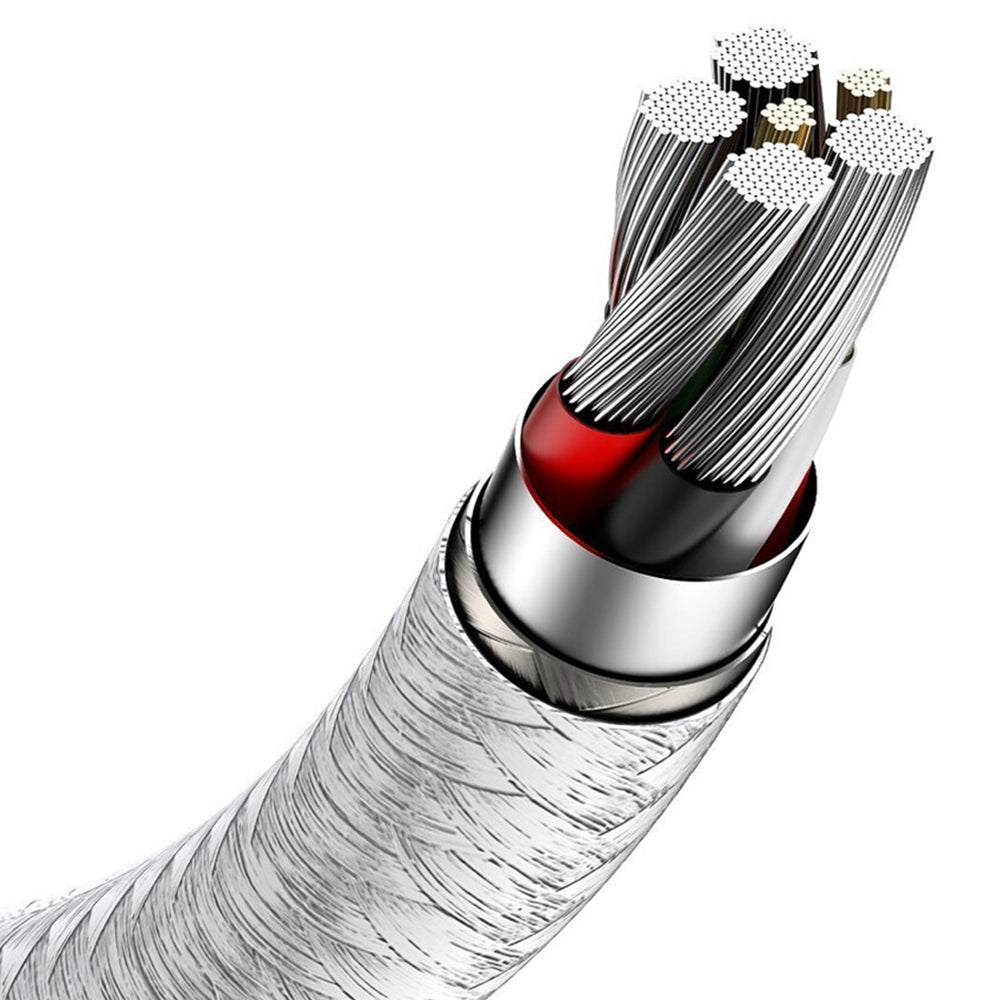 Baseus - Data Cable Cafule Series Metal (CAKF000202) - USB to Type-C 66W, 2m - White