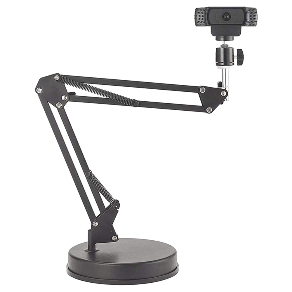 Techsuit - Desk Holder (GT6) - Adjustable Arm for Multipurpose Use with 1/4" Screw Compatibility - Black