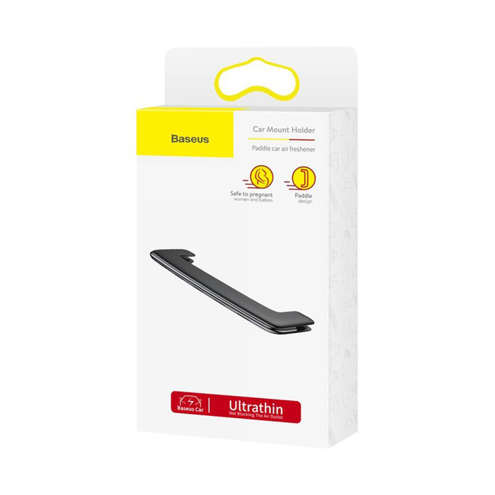 Baseus - Car Air Freshener Paddle Ultrathin (SUXUN-BP01) - for Air Ventilation Grille - Black