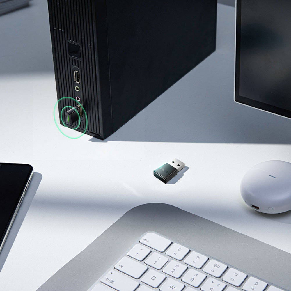 Baseus - Wireless Adapter BA07 (ZJBA010001) - Bluetooth, for Keyboards, Phones, Earphones - Black