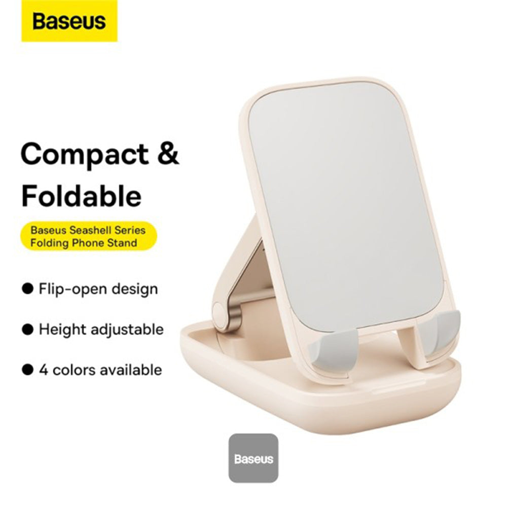 Baseus - Desk Holder Seashell Series (B10551500411-00) - Foldable, Height Adjustable - Baby Pink