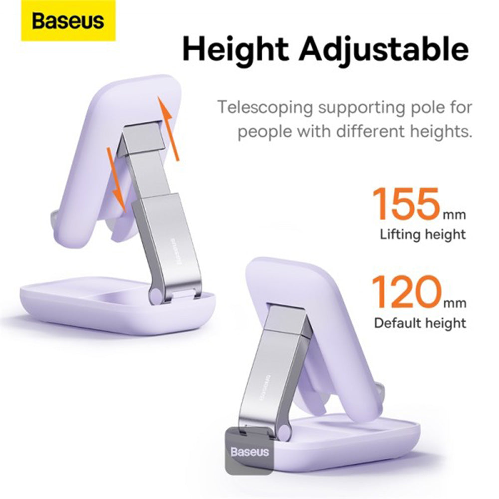 Baseus - Desk Holder Seashell Series (B10551500511-00) - Foldable, Height Adjustable - Purple