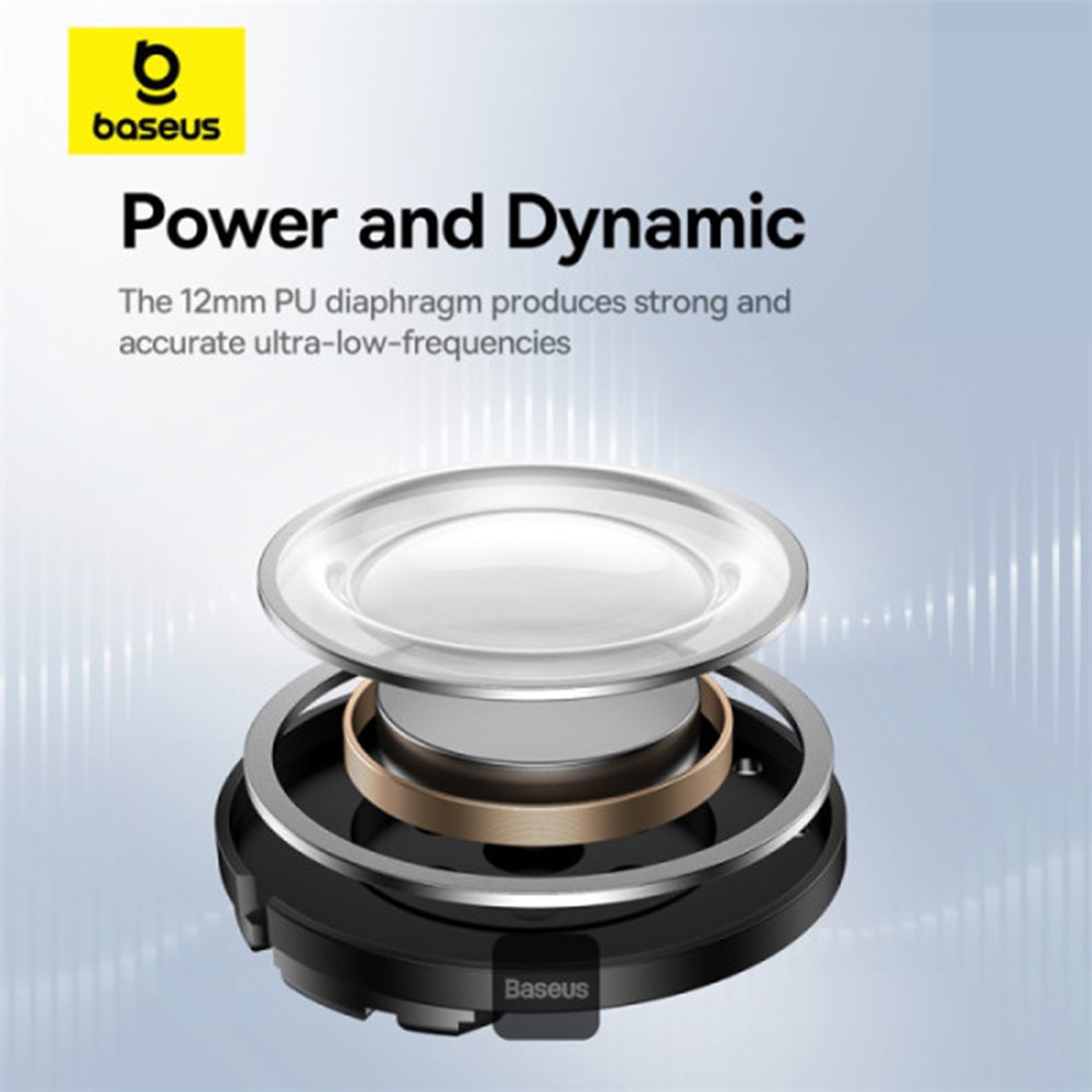 Baseus - Wireless Earbuds Bowie E20 (A00069700223-00) - Bluetooth 5.3, True Wireless, 2 ENC Mics, Powerful Bass, IPX5 - White