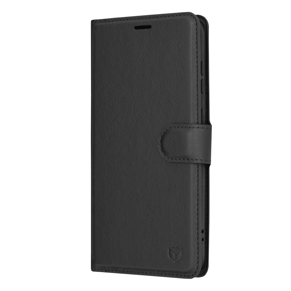 Techsuit - Leather Folio - Galaxy S23 Plus - Black