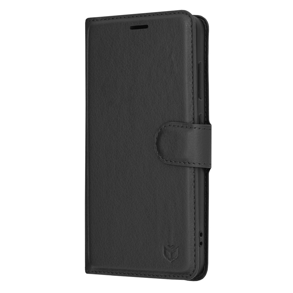 Techsuit - Leather Folio - Galaxy S24 - Black