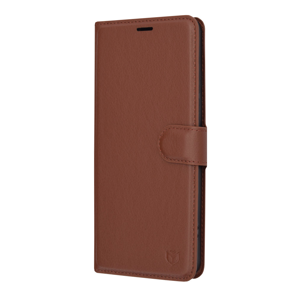 Techsuit - Leather Folio - Xiaomi Redmi Note 13 Pro+ 5G - Brown