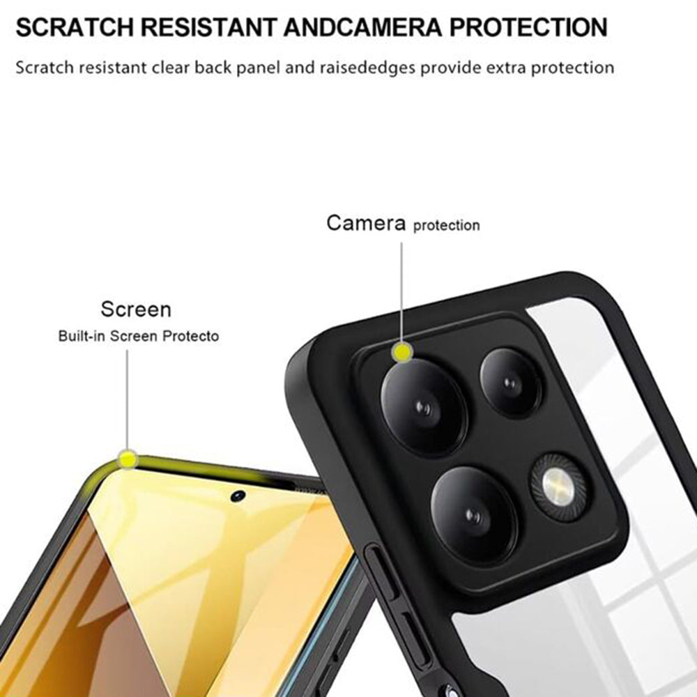 Techsuit - ColorVerse 360 Series + Screen Protector - Xiaomi Poco X6 Pro - Black