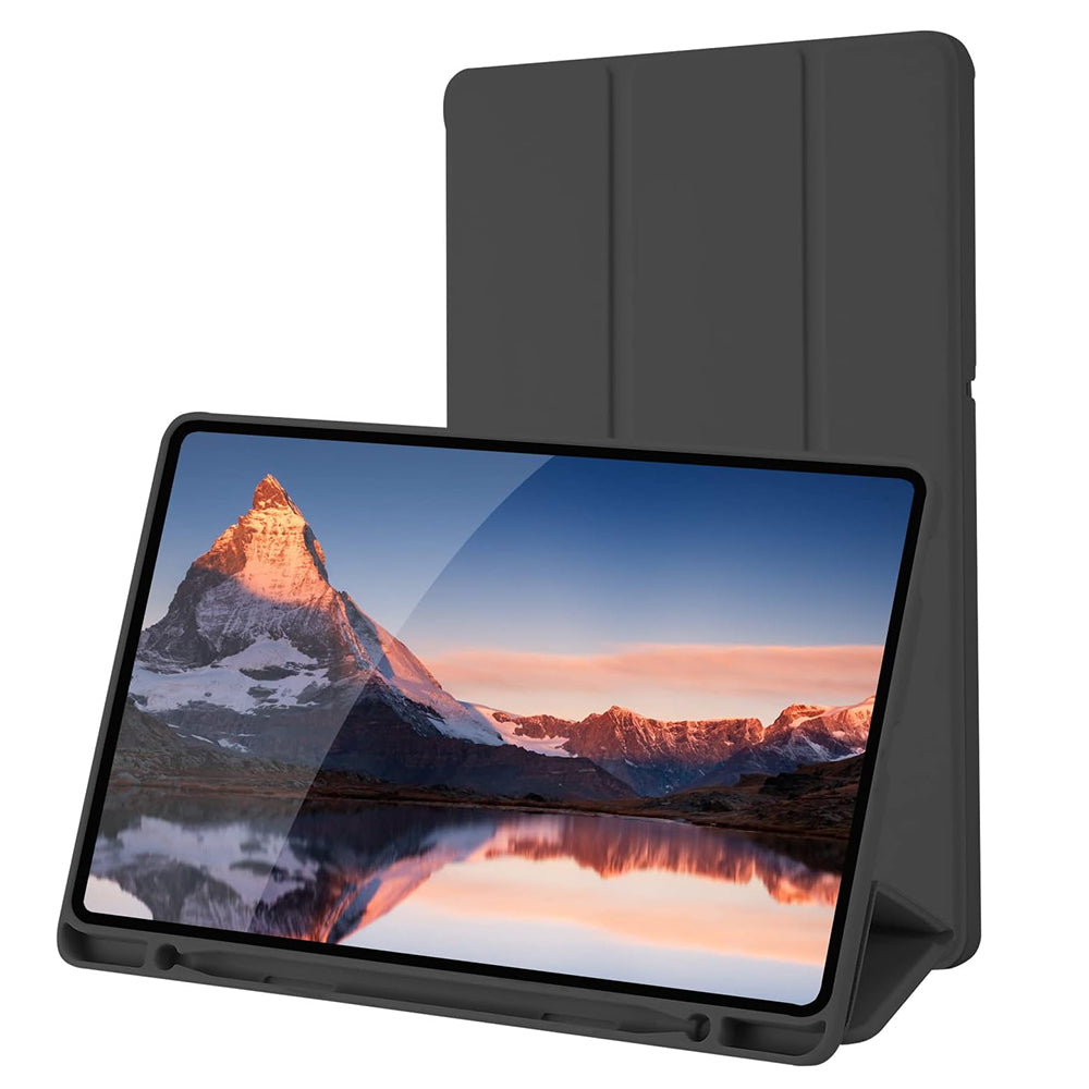 Techsuit - Flex Trifold (with Pencil Holder) - Samsung Galaxy Tab S6 Lite (2020/2022/2024) - Black
