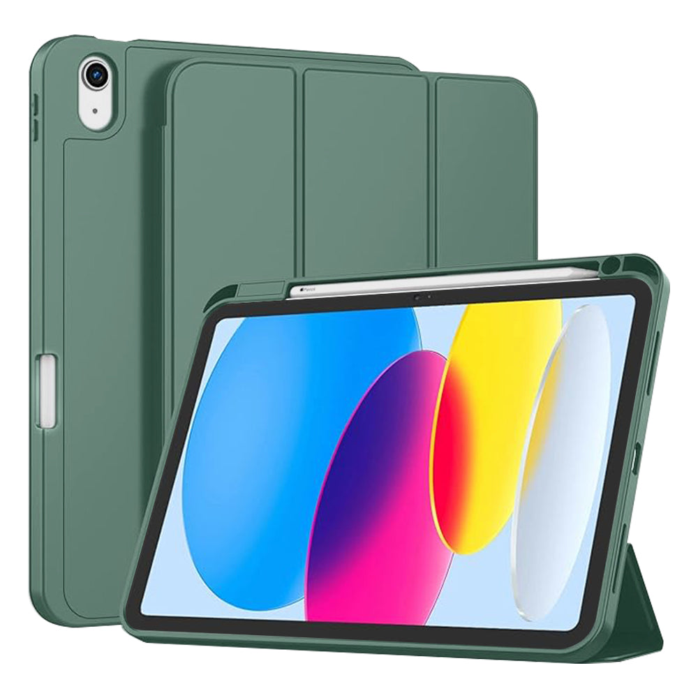 Techsuit - Flex Trifold (with Pencil Holder) - iPad 10 (2022) 10.9 / 11 (2025) - Green