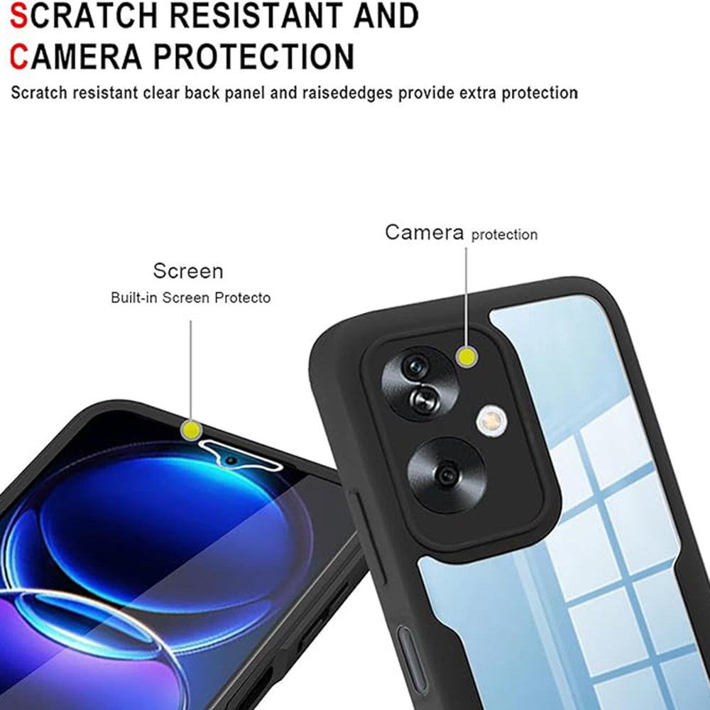 Techsuit - ColorVerse 360 Series + Screen Protector - Oppo A79 5G / OnePlus Nord N30 SE - Black