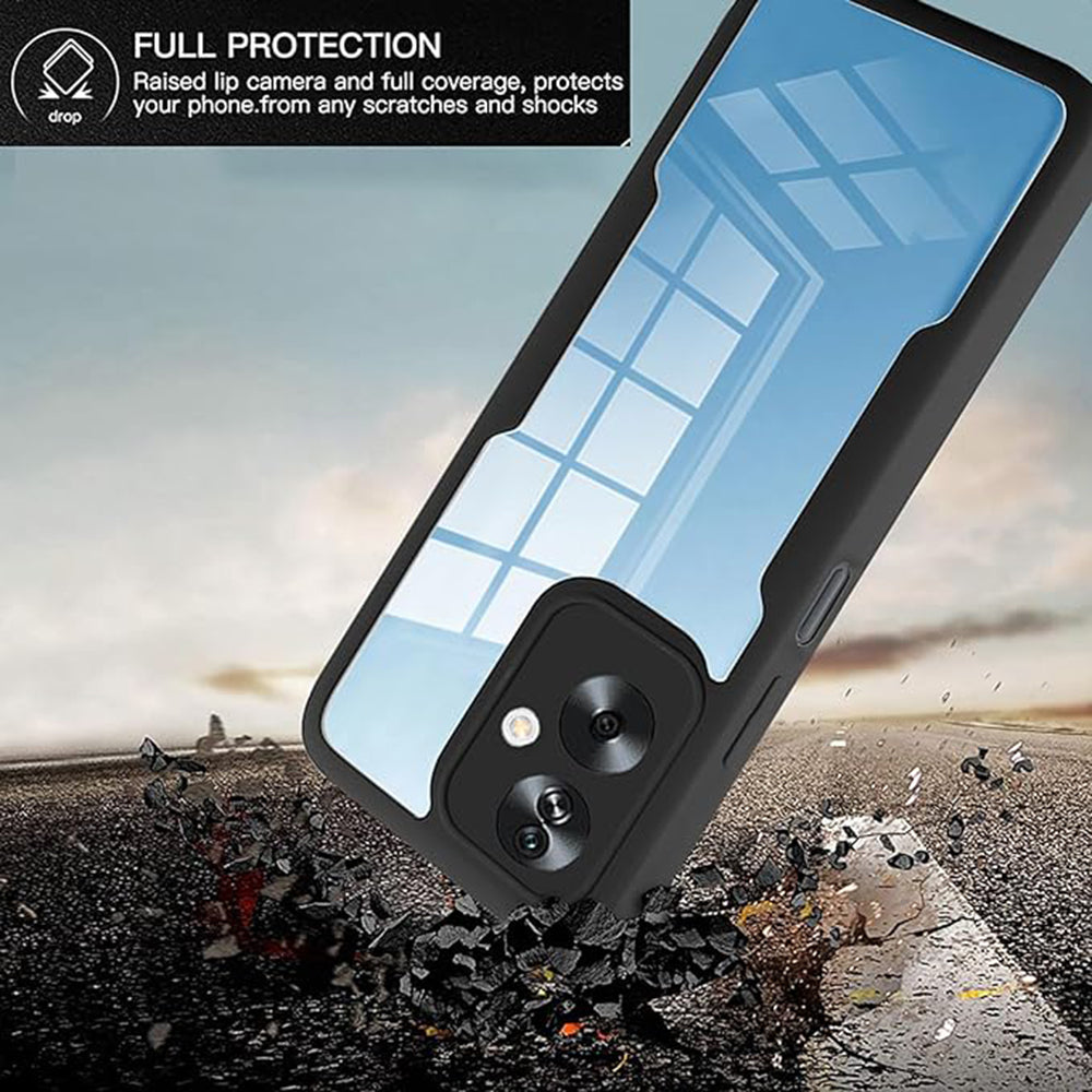 Techsuit - ColorVerse 360 Series + Screen Protector - Oppo A79 5G / OnePlus Nord N30 SE - Black