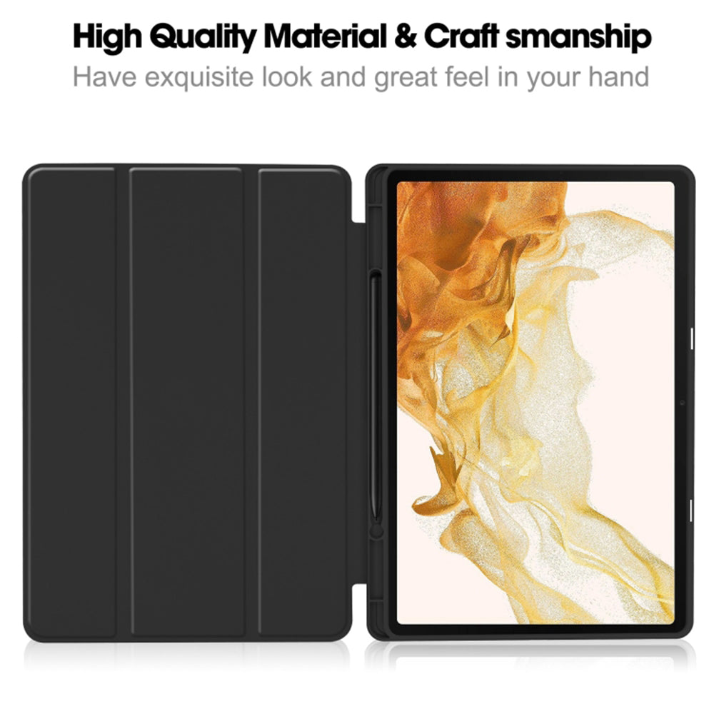 Techsuit - Flex Trifold (with Pencil Holder) - Galaxy Tab S8 Ultra - Matcha Green