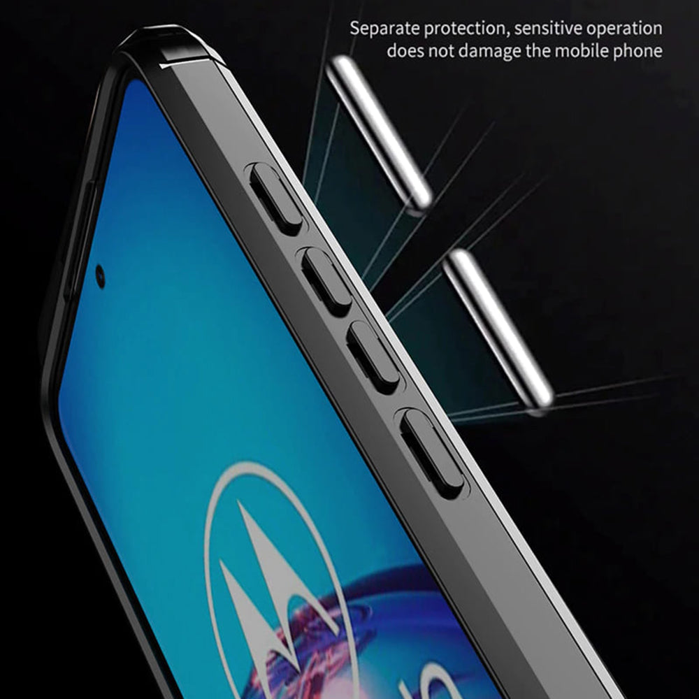 Techsuit - Carbon Silicone - Motorola Moto G60 - Black