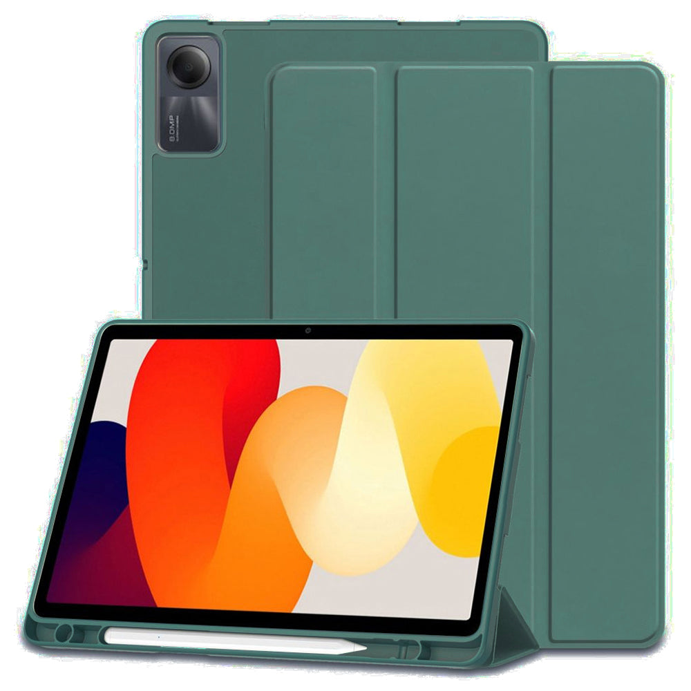 Techsuit - Flex Trifold (with Pencil Holder) - Xiaomi Redmi Pad SE 11" - Green