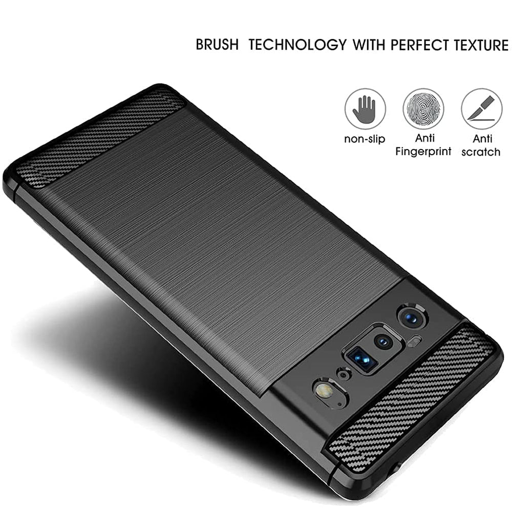 Techsuit - Carbon Silicone - Google Pixel 6 Pro - Black