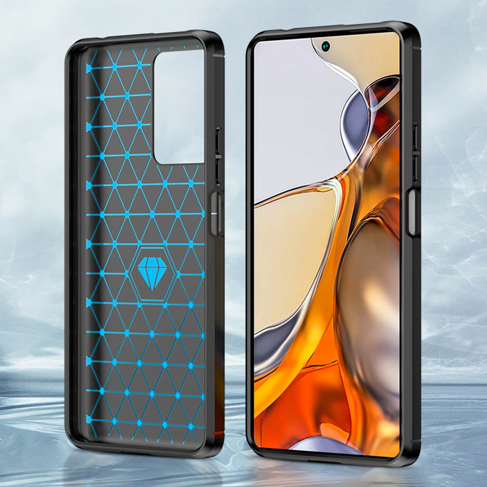 Techsuit - Carbon Silicone - Xiaomi 11T / 11T Pro - Black
