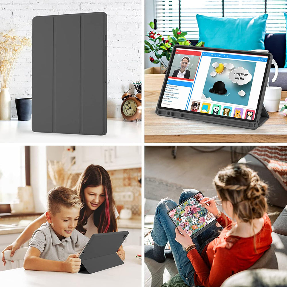 Techsuit - Flex Trifold (with Pencil Holder) - Galaxy Tab A8 10.5 (2021) - Sky Blue