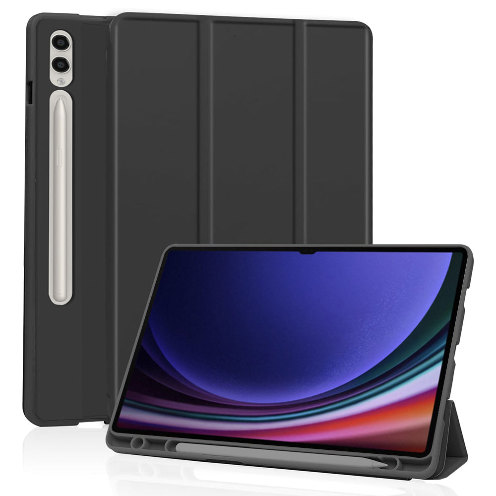 Techsuit - Flex Trifold (with Pencil Holder) - Samsung Galaxy Tab S9 Ultra / S10 Ultra - Black