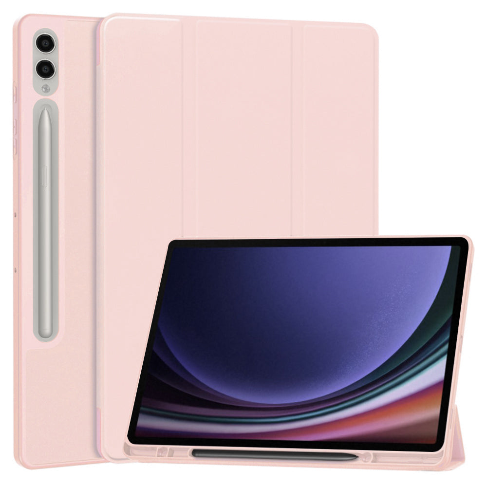 Techsuit - Flex Trifold (with Pencil Holder) - Samsung Galaxy Tab S9 Plus / S10 Plus - Pink