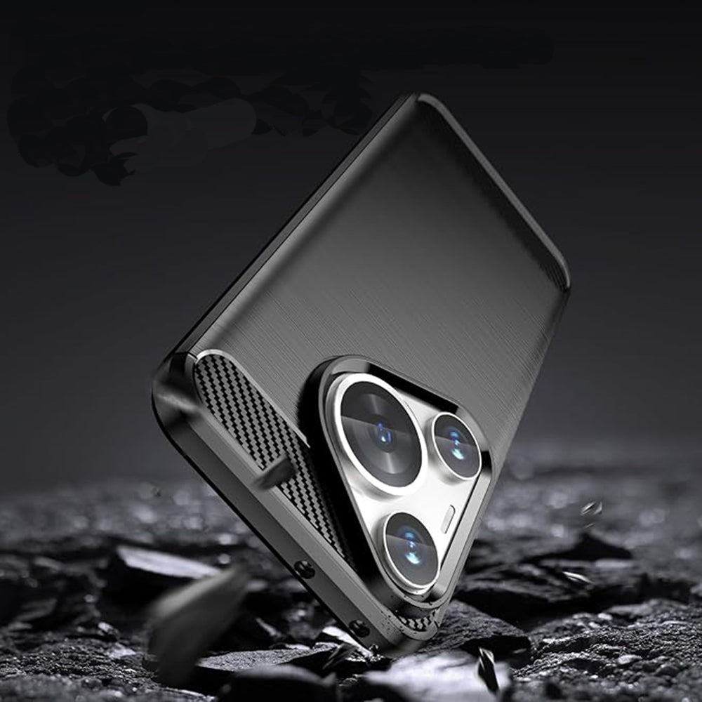 Techsuit - Carbon Silicone - Huawei Pura 70 Pro - Black