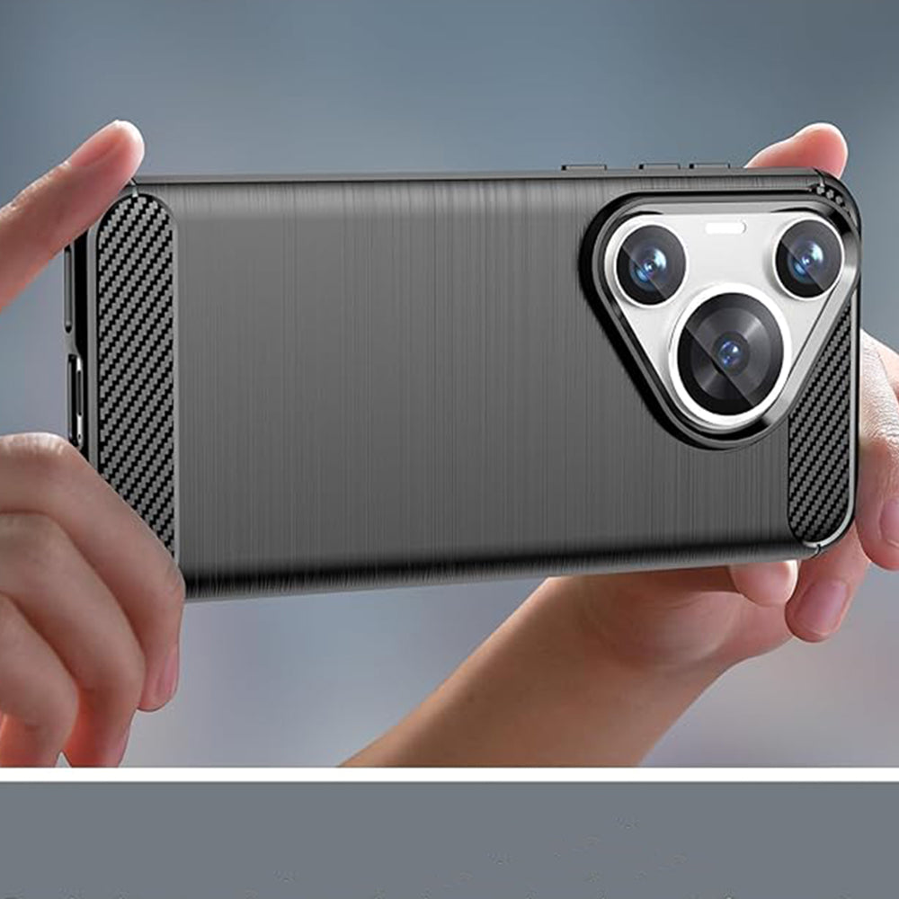 Techsuit - Carbon Silicone - Huawei Pura 70 Pro - Black