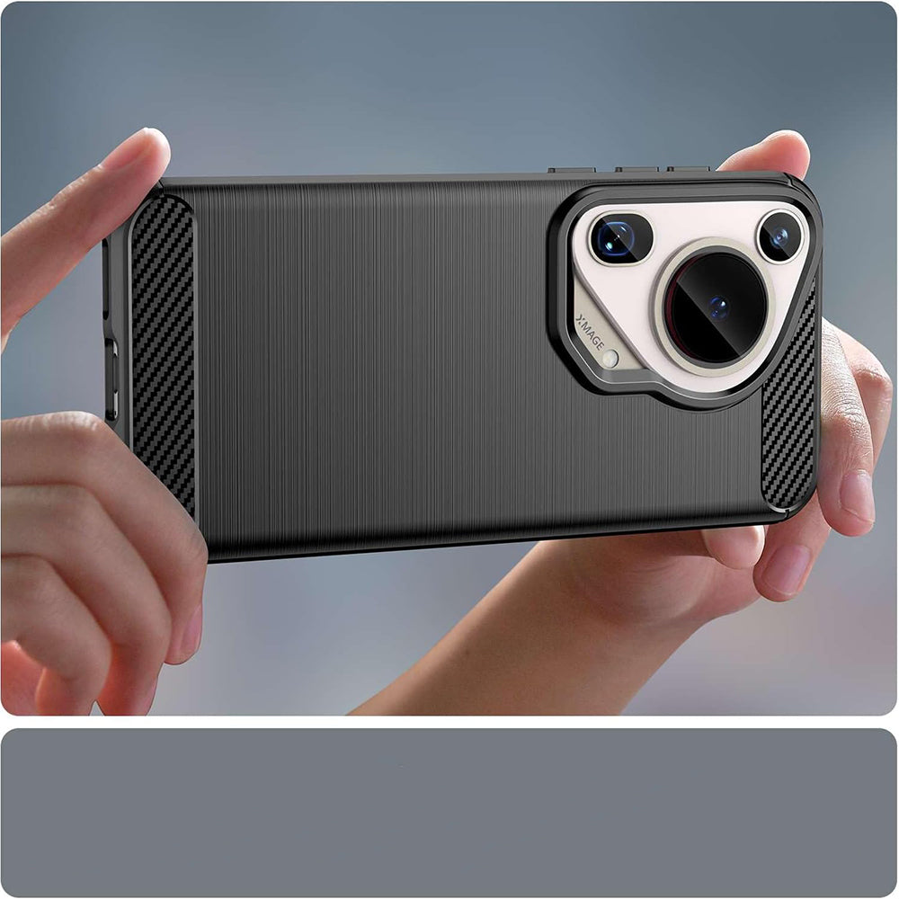 Techsuit - Carbon Silicone - Huawei Pura 70 Ultra - Black