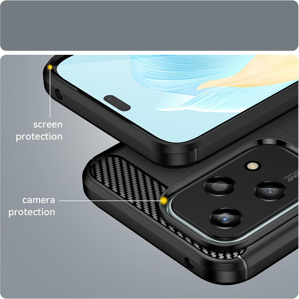 Techsuit - Carbon Silicone - Honor 200 Lite - Black