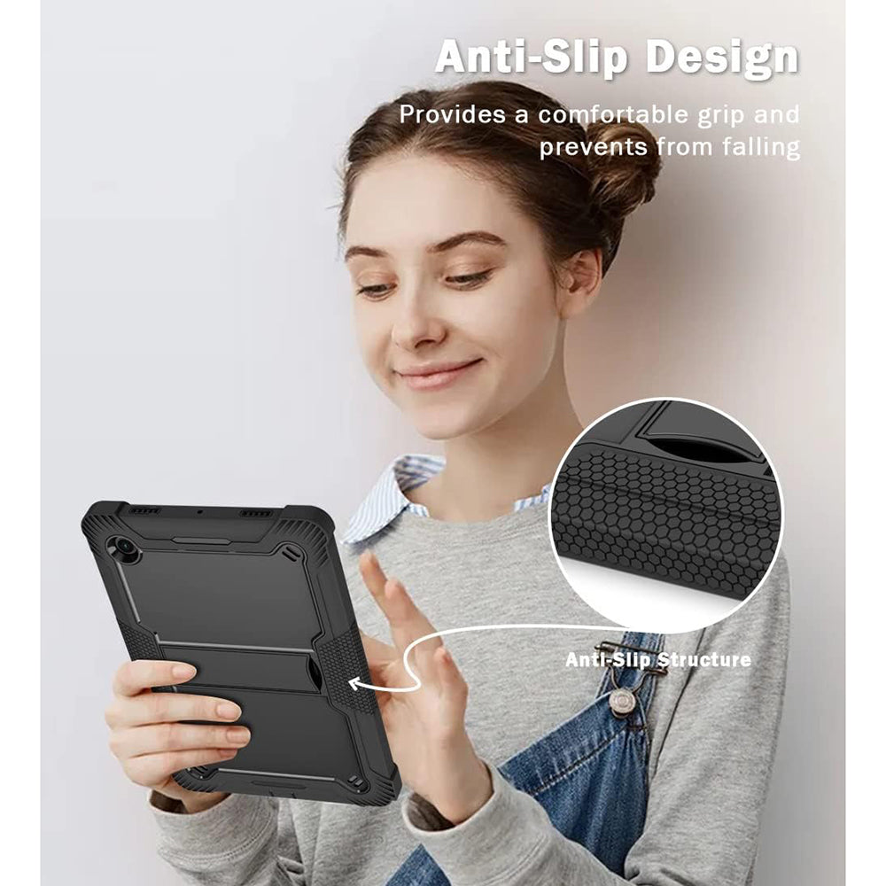 Techsuit - Rugged TabShell + Screen Protector - Galaxy Tab A8 10.5 (2021) - Black