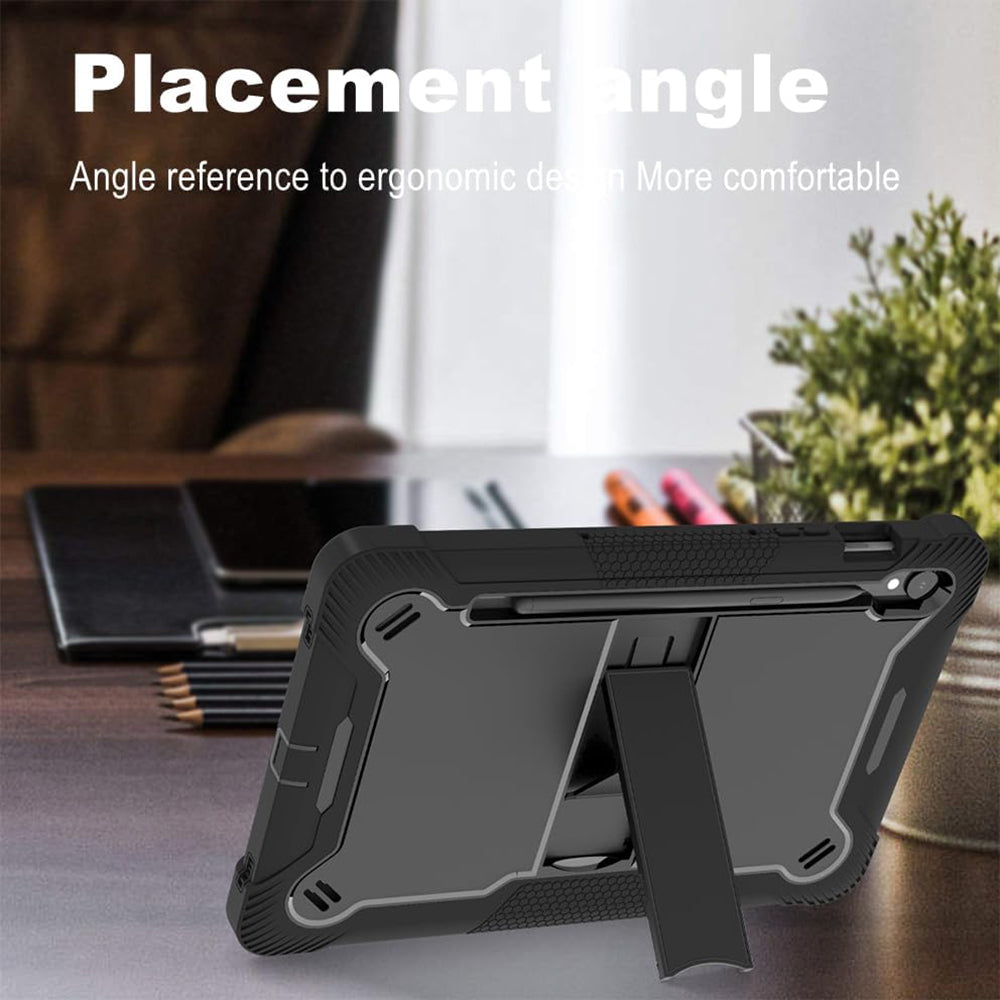 Techsuit - Rugged TabShell + Screen Protector - Galaxy Tab S9 FE / S10 FE - Black