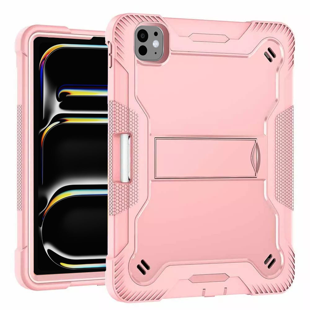 Techsuit - Rugged TabShell + Screen Protector - iPad Pro 13 (2024) / iPad Pro 13 (2025) - Rose Gold