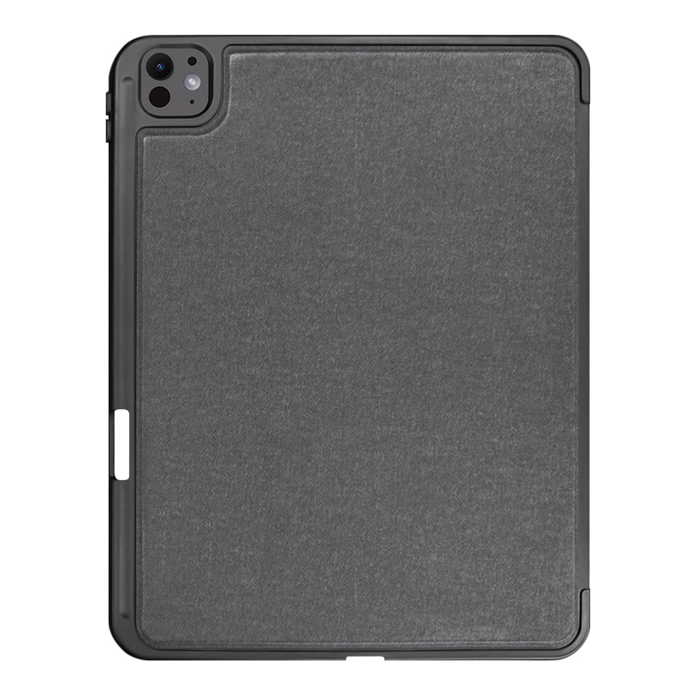 Techsuit - KeyTab Pro + Screen Protector (with RGB Wireless Keyboard/Stylus Pen Holder) - iPad Pro 13 (2024) / iPad Pro 13 (2025) - Black