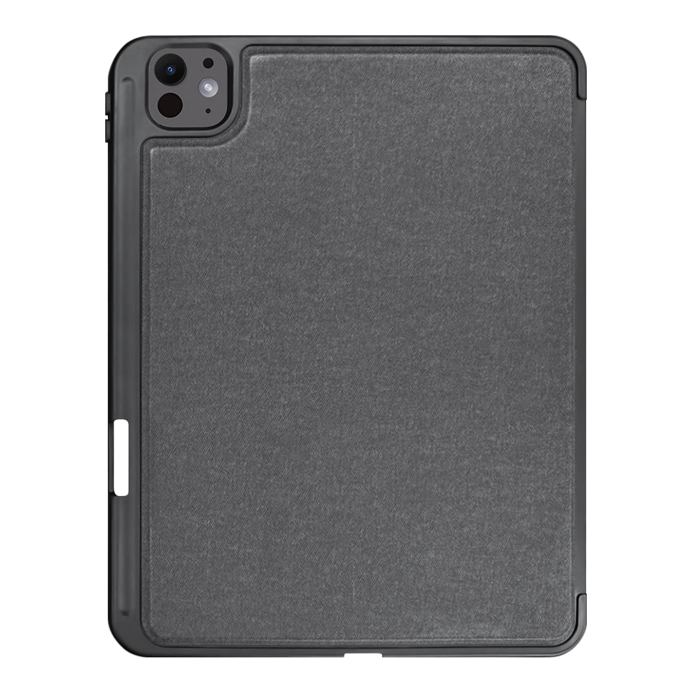 Techsuit - KeyTab Pro + Screen Protector (with RGB Wireless Keyboard/Stylus Pen Holder) - iPad Pro 11 (2024) / iPad Pro 11 (2025) - Black