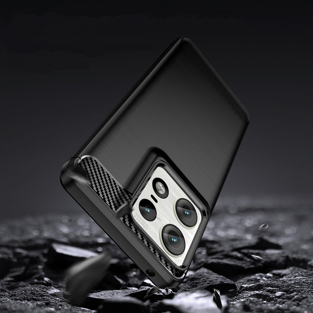 Techsuit - Carbon Silicone - Motorola Edge 50 Ultra - Black