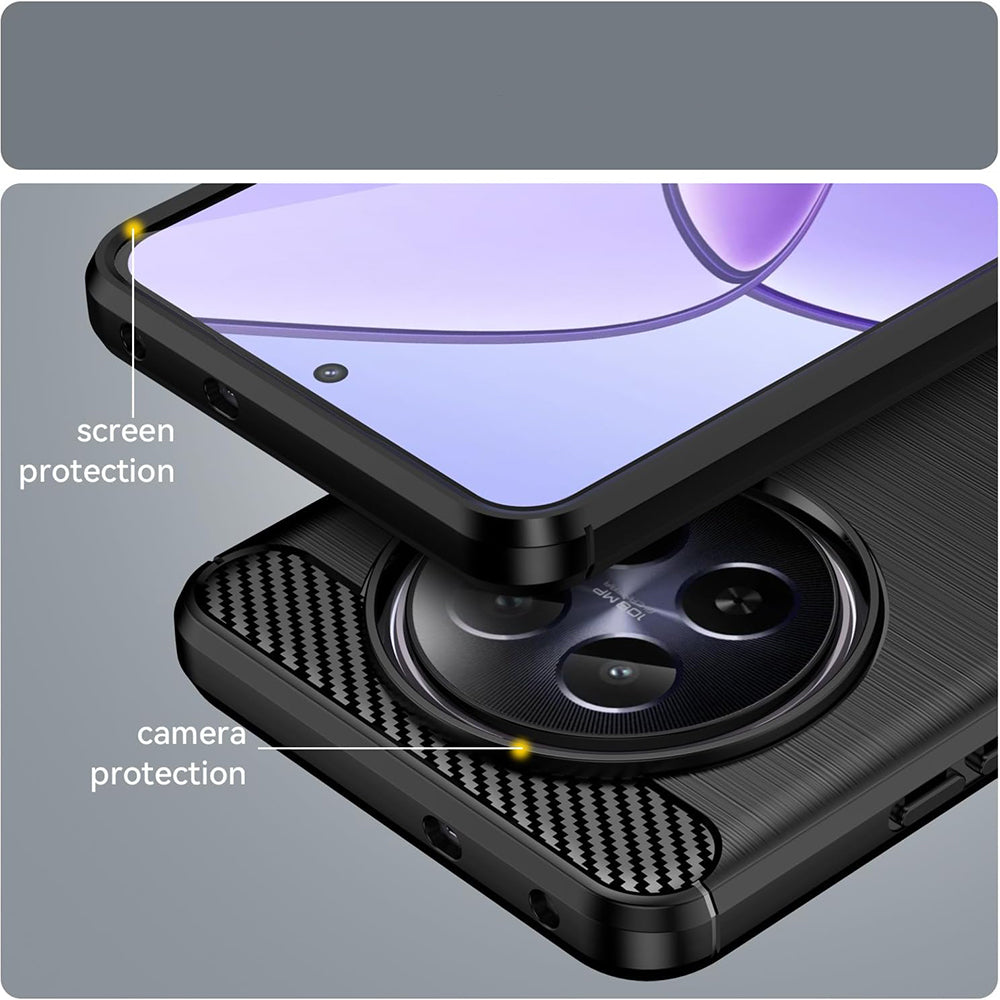 Techsuit - Carbon Silicone - Realme 12 / 12x - Blue