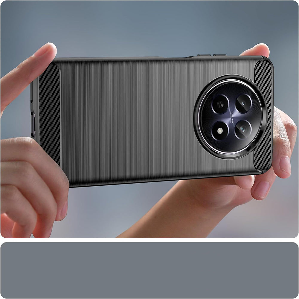 Techsuit - Carbon Silicone - Realme 12 / 12x - Blue