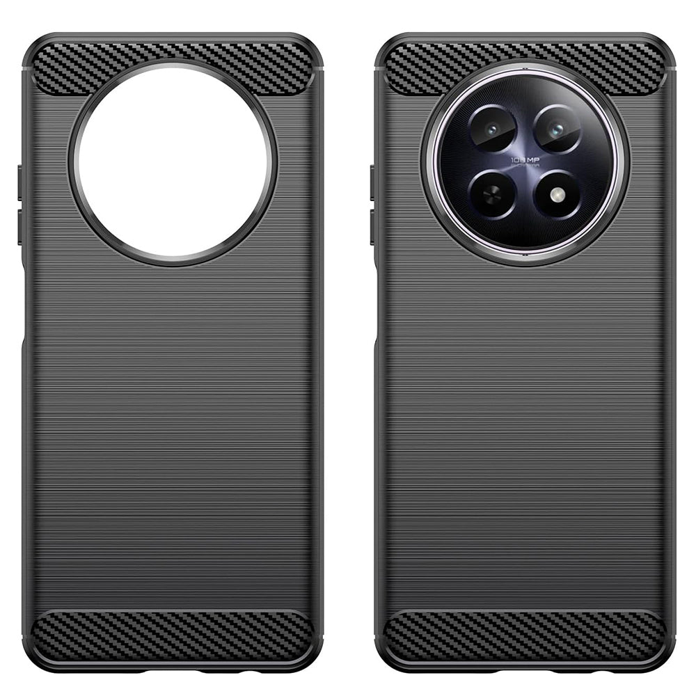 Techsuit - Carbon Silicone - Realme 12 / 12x - Black