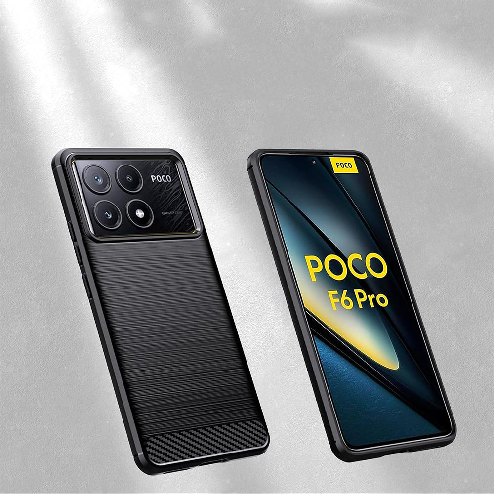 Techsuit - Carbon Silicone - Xiaomi Poco F6 Pro - Black