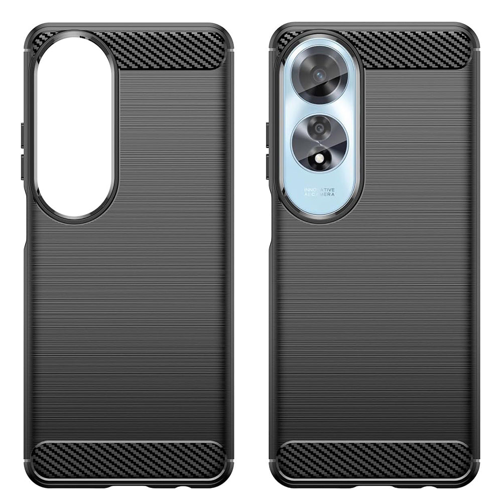 Techsuit - Carbon Silicone - Oppo A60 4G - Black