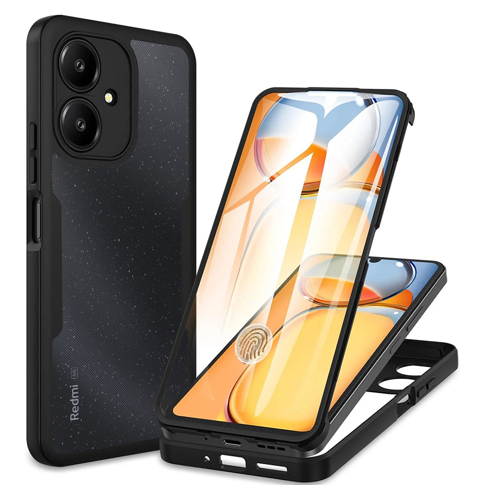 Techsuit - ColorVerse 360 Series + Screen Protector - Xiaomi Redmi 13C 5G - Black