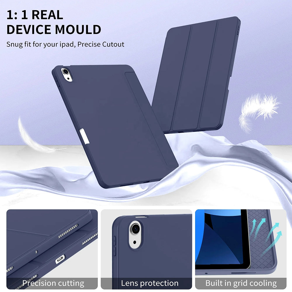 Techsuit - Flex Trifold (with Pencil Holder) - iPad Air 11 (2024) / Air 11 (2025) - Purple