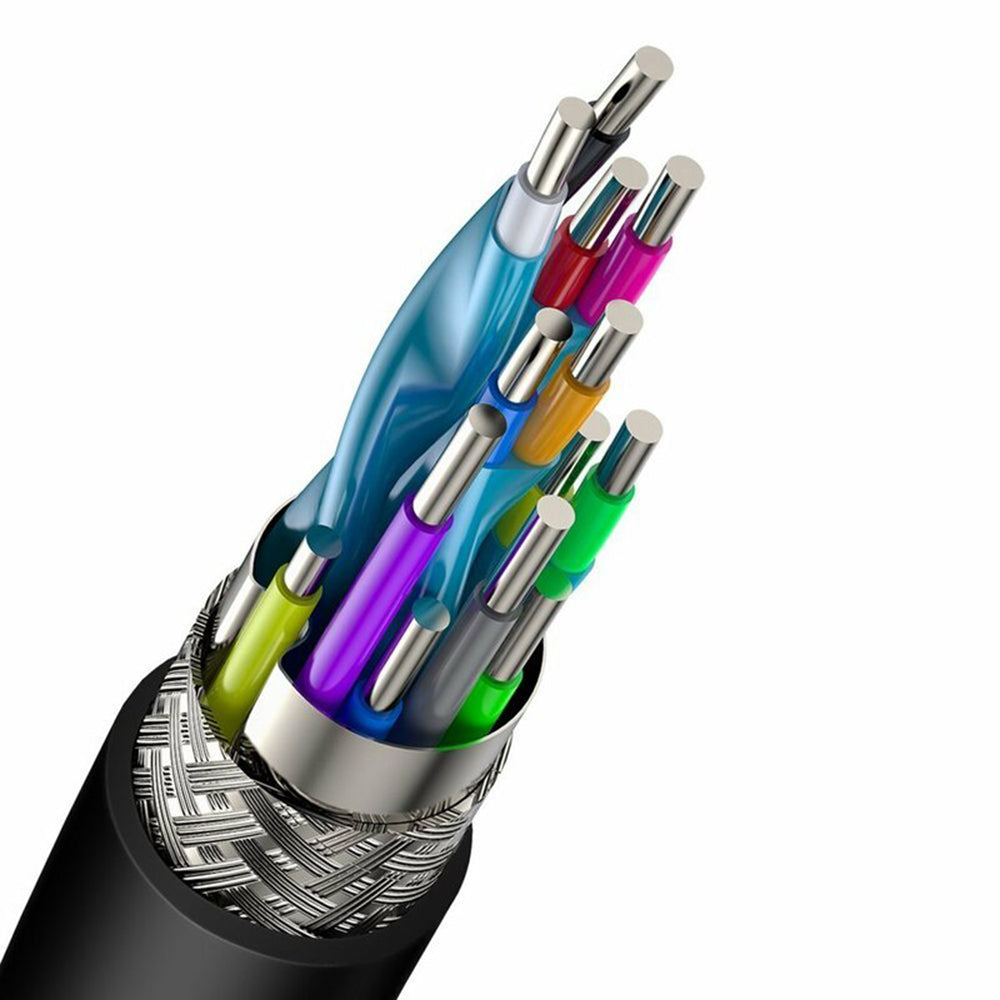 Baseus - Video Cable Cafule (CADKLF-F01) - HDMI to HDMI, 4K, 60Hz, 18Gbps, 2m - Black