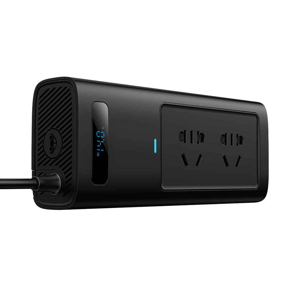 Baseus - Power Inverter Pro (CGNB020101) - USB, 2x Type-C, 220V CN/US/EU Plug, 150W - Black