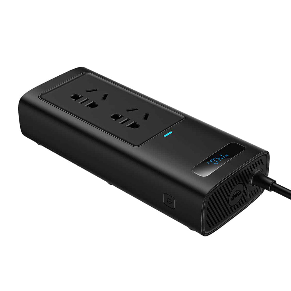 Baseus - Power Inverter Pro (CGNB020101) - USB, 2x Type-C, 220V CN/US/EU Plug, 150W - Black