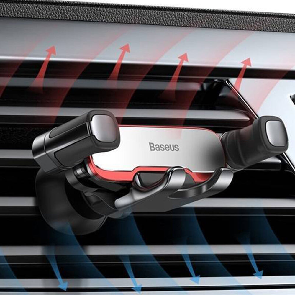 Baseus - Car Holder Mr Hui Gravity Series (SUYL-HU0S) - for Air Vent - Silver