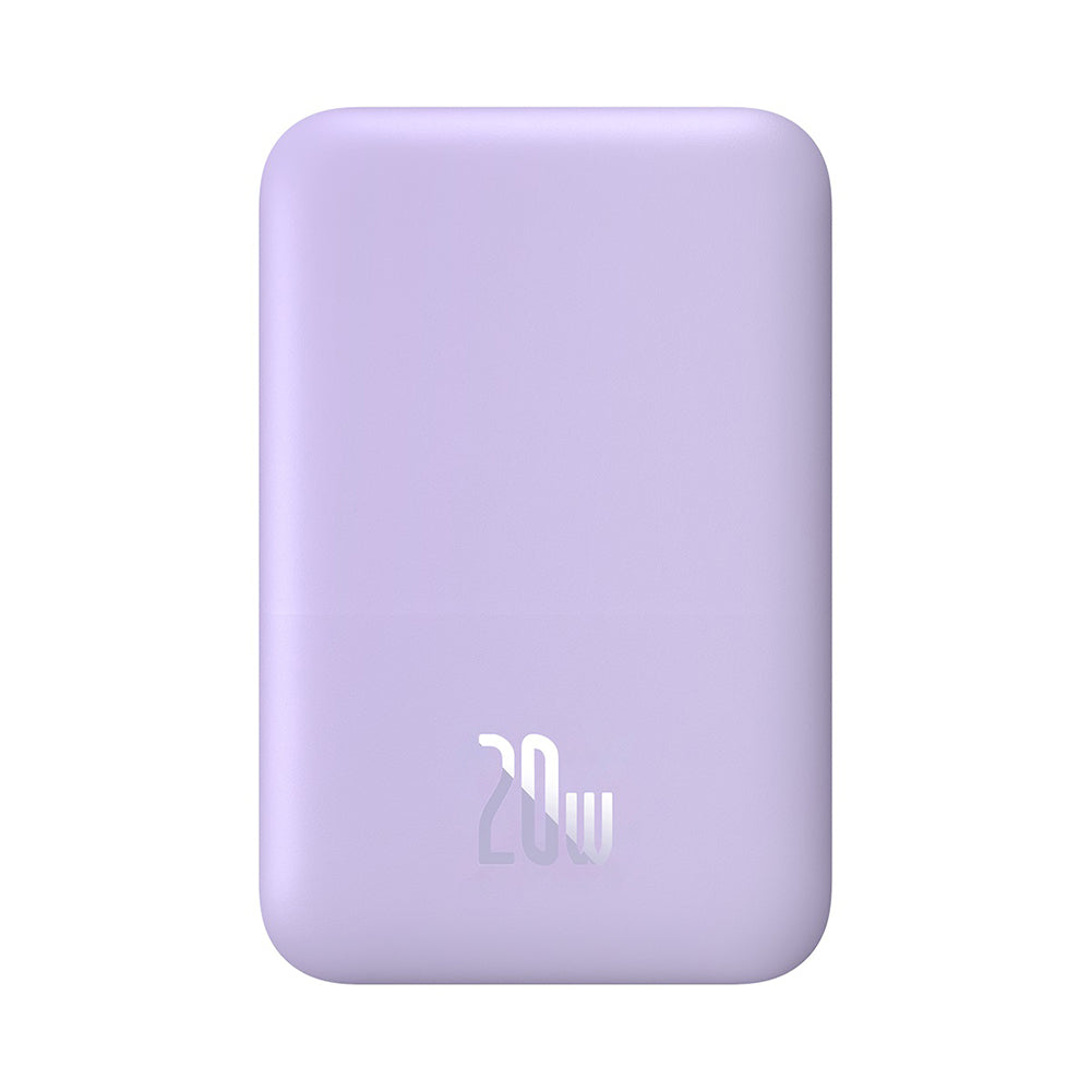 Baseus - Power Bank Mini Air (P10059002513-00) - Type-C, MagSafe Charging, 20W, 6000mAh, with Cable Type-C, 30cm - Purple